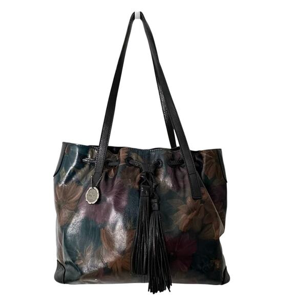 Patricia Nash Peruvian Paint Drawstring Whitney Tote EUC Clean - Picture 2 of 12
